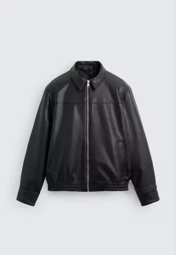 ZARA 인조 가죽 봄버 자켓