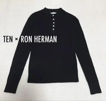 TEN x Ron herman 헨리넥 니트 리브 울 100%