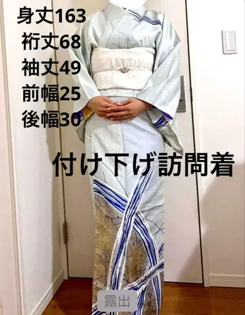 츠케사게 호몬기 여성용 츠케사게 기모노 단의 포멀 워셔블 기모노