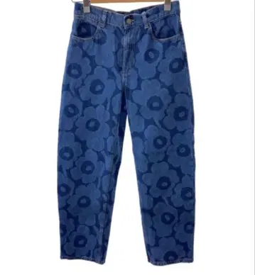 마리메꼬 마리데님 marimekko 플라워 패턴 데님 청바지