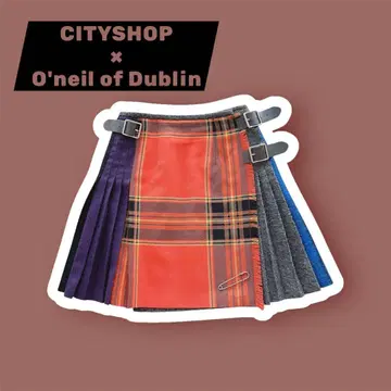 CITYSHOP 별주 O'neil of Dublin 플리츠 미니 스커트