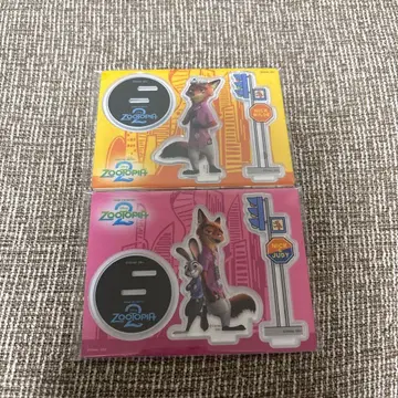 주토피아2 HAPPY 복권 G상 아크릴 스탠드 2개 세트 닉 주디