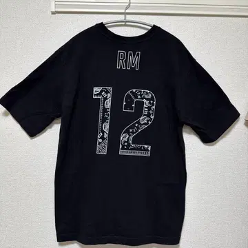 BTS TEAM 티셔츠 RM 12 블랙 사이즈 M