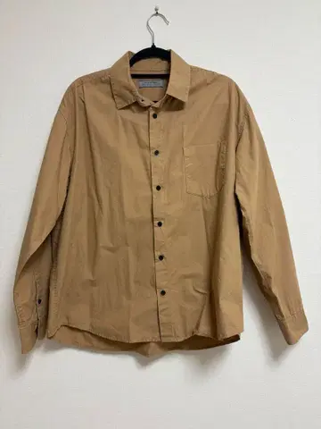 NANO UNIVERSE 베이지 버튼업 셔츠