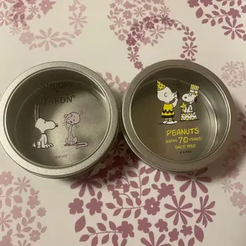 스누피 피넛 70주년 기념 캔 2개 세트 새상품급 2