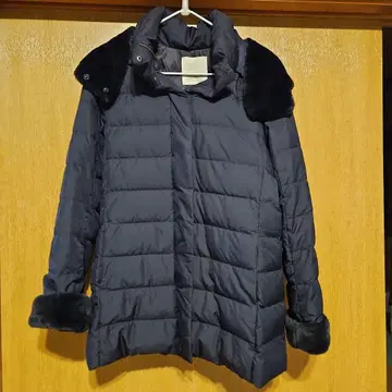 자유구 다운 코트 네이비 36 사이즈