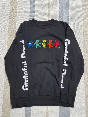 Grateful Dead 사가 자수 소매 로고 트레이닝복