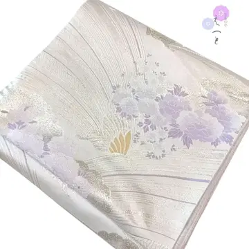 1. 후쿠로 오비 화학 섬유 보라색 은