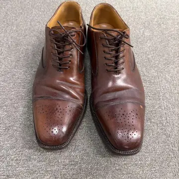 브라운 가죽 윙팁 슈즈 유나이티드 애로우즈 코도반 가죽 신발