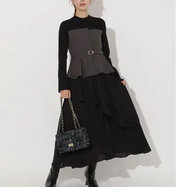 새상품! 앤디앤뎁 니트 절개 비대칭 원피스