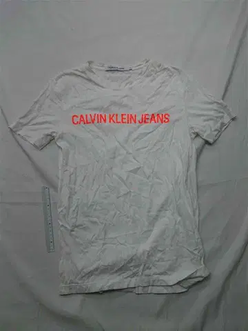 캘빈 클라인 진스 로고T셔츠 화이트 남성용 S