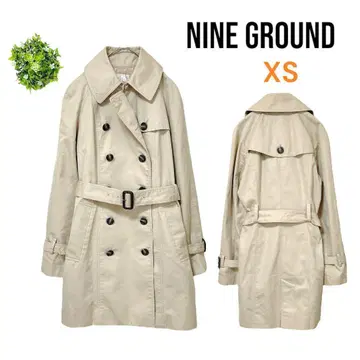 트렌치코트 롱 기장 XS 벨트 포함 라이트 베이지 오피스 포멀