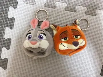 주토피아 닉 주디 키체인 키링