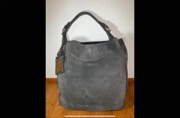 여성용 랄프 로렌 스웨이드 숄더백