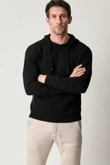 [새상품] 1piu1uguale3 캐시미어 드롭 숄더 후드티 3