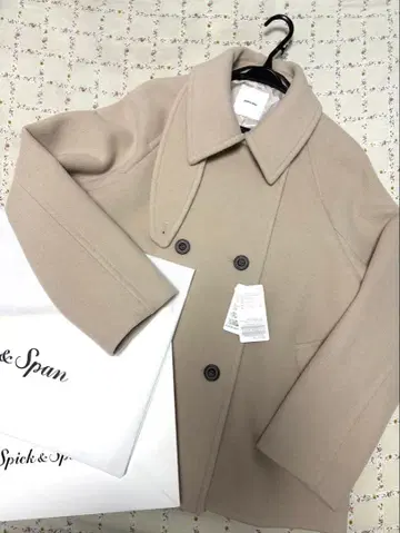 Spick & Span S160 스탠드 카라 숏코트 34