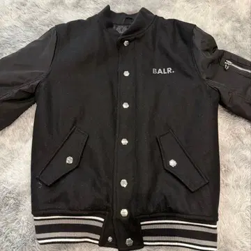 BALR. 블랙 바시티 자켓