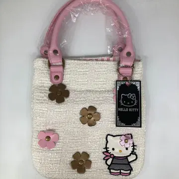 헬로키티 트위드 핸드백