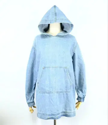 1980s 오버 사이즈 데님 후디 자켓 후드티 구제 의류