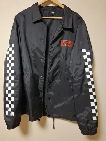 VANS 블랙 나일론 자켓