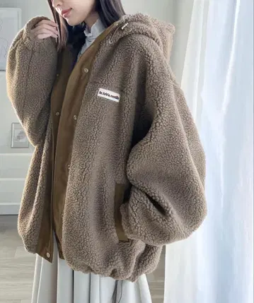 플리스 자켓 브라운 L 사이즈