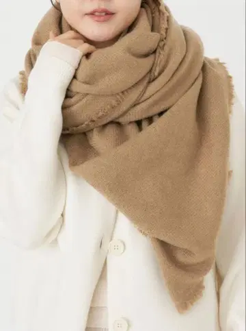 [님님듀아이] 캐시미어 울 카멜 대형 스톨