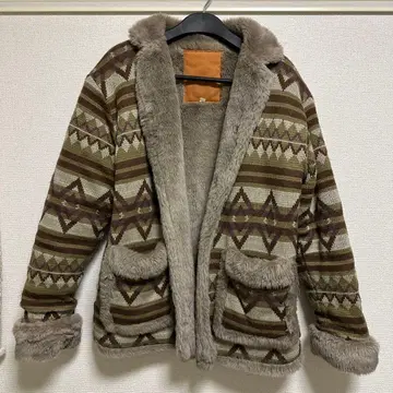 보아 자켓 플리스 보아 안감 M 네이티브 무늬