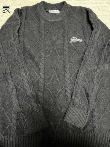 남성용 블랙 니트 스웨터 커플룩