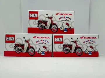 토미카 혼다 슈퍼커브 헬로키티 콜라보 모델 3대 세트