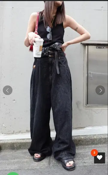 TEEN BOOP 허리 마크 크루즈 데님