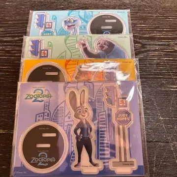 주토피아2 Happy 복권 해피 복권 G상 아크릴 스탠드 4세트