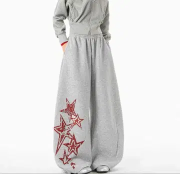 벌룬 스웨트 팬츠 그레이 스트릿 y2k 지저인 닮은