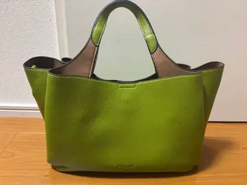 거의 미사용 라임 그린 토트백