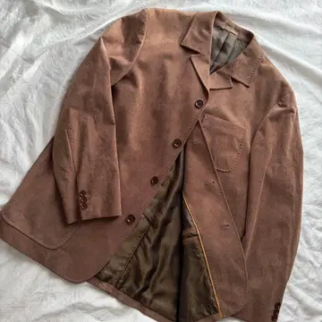 zephyr durban 인조 가죽 자켓 브라운 아우터 L