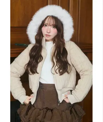 MISTREASS Cable Knit Padded Jacket