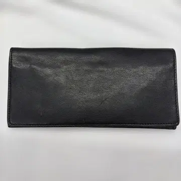블랙 가죽 장지갑