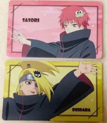 NARUTO BORUTO 산리오 콜라보 카드 사소리 데이다라