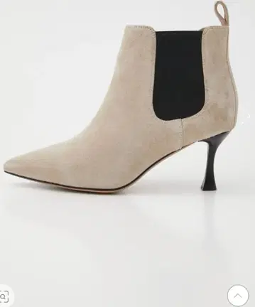 베이지 스웨이드 스틸레토 부티