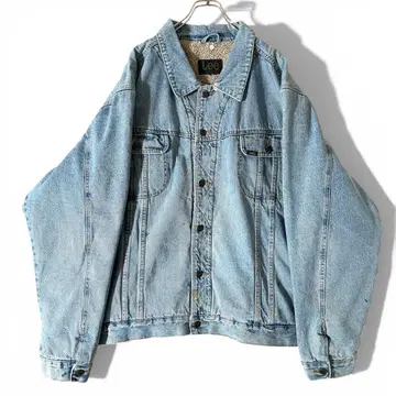 인기! Lee Lee 보아 안감 트래커 데님 자켓 스톰 라이더형