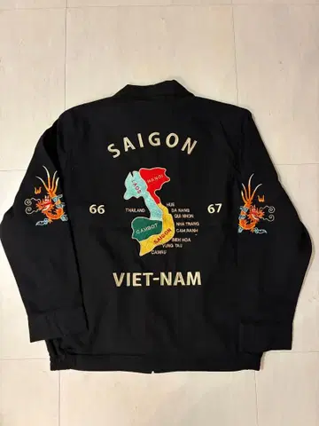 [ 미사용품 ] 베트남 자켓 M 사이즈 빈티지 스타일