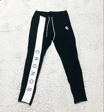 CRONOS 블랙 조거 팬츠 L
