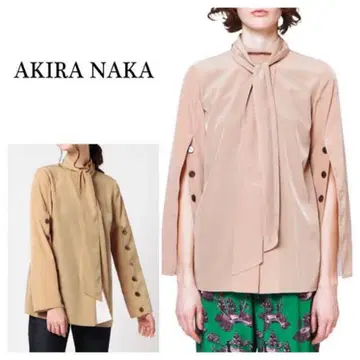 아키라나카 AKIRANAKA 셔츠 블라우스 보타이
