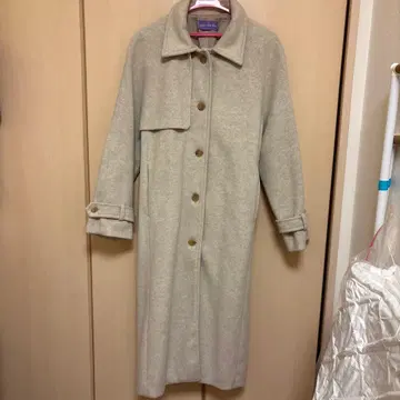 Letter from Moon 베이지 오트밀 롱 스텐 칼라