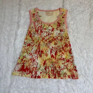 Rossa 여성용 슬리브리스 T셔츠 XL 꽃무늬 코튼 화려한 개성적인