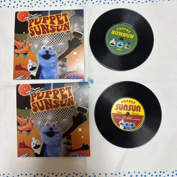 PUPPET SUNSUN 레코드 코스터 세트