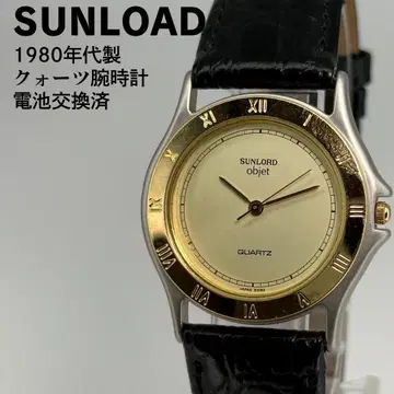 SUNLOAD 선로드 쿼츠 손목시계 80s 배터리 교환 완료 벨트 새상품