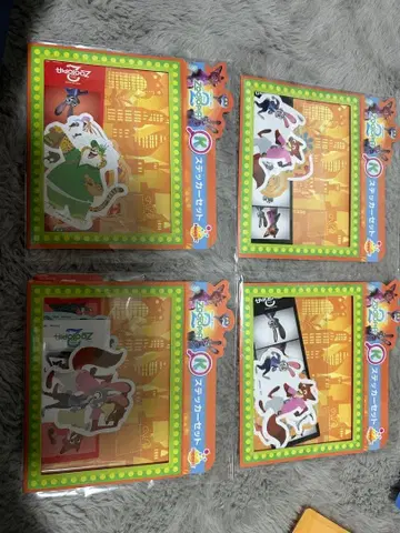 애니메이션 캐릭터 스티커 세트 4종류