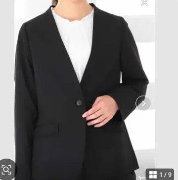 MB 민트브리즈 노카라 자켓 블랙 3L