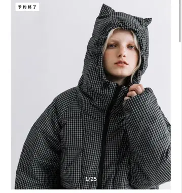 고양이 귀 다운 자켓 WCJ-JF-070CHK