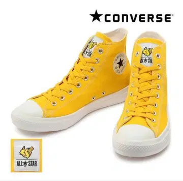 새상품 완전 미사용 23cm 컨버스 올스타 HI 피카츄